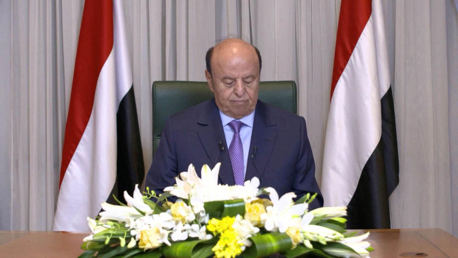 الرئيس اليمني عبد ربه منصور هادي يعلن استقالته