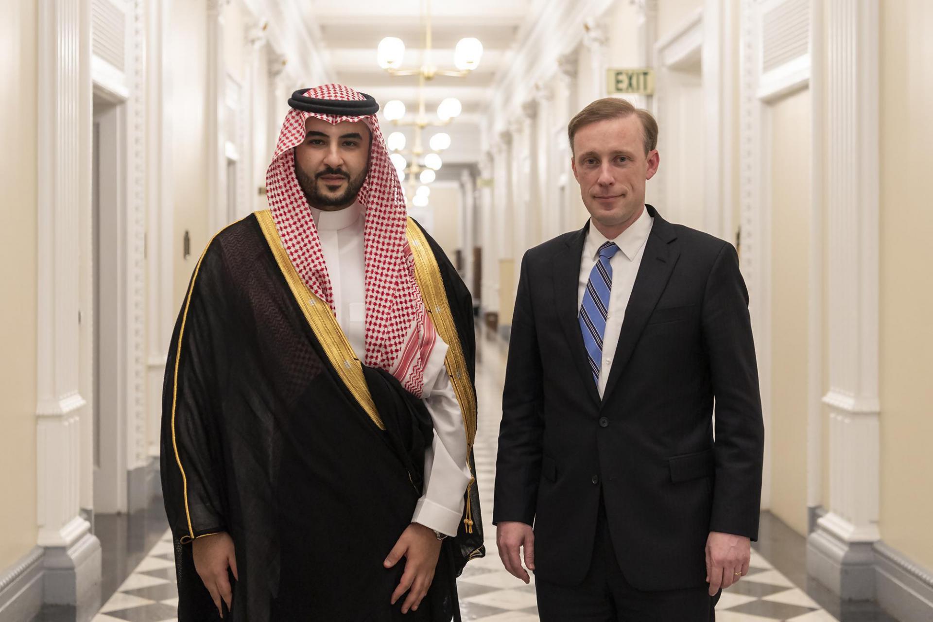 سوليفان كد للامير خالد التزام واشنطن بمساعدة الرياض على الدفاع عن أراضيها
