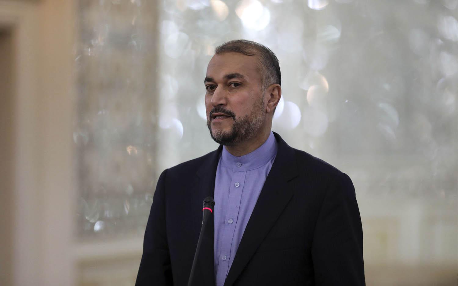 Iran's Foreign Minister Hossein Amirabdollahian 