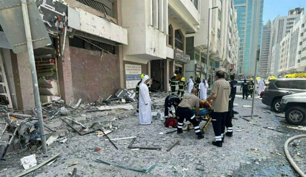 The blast occurred in Abu Dhabi’s Khalidiya neighbourhood