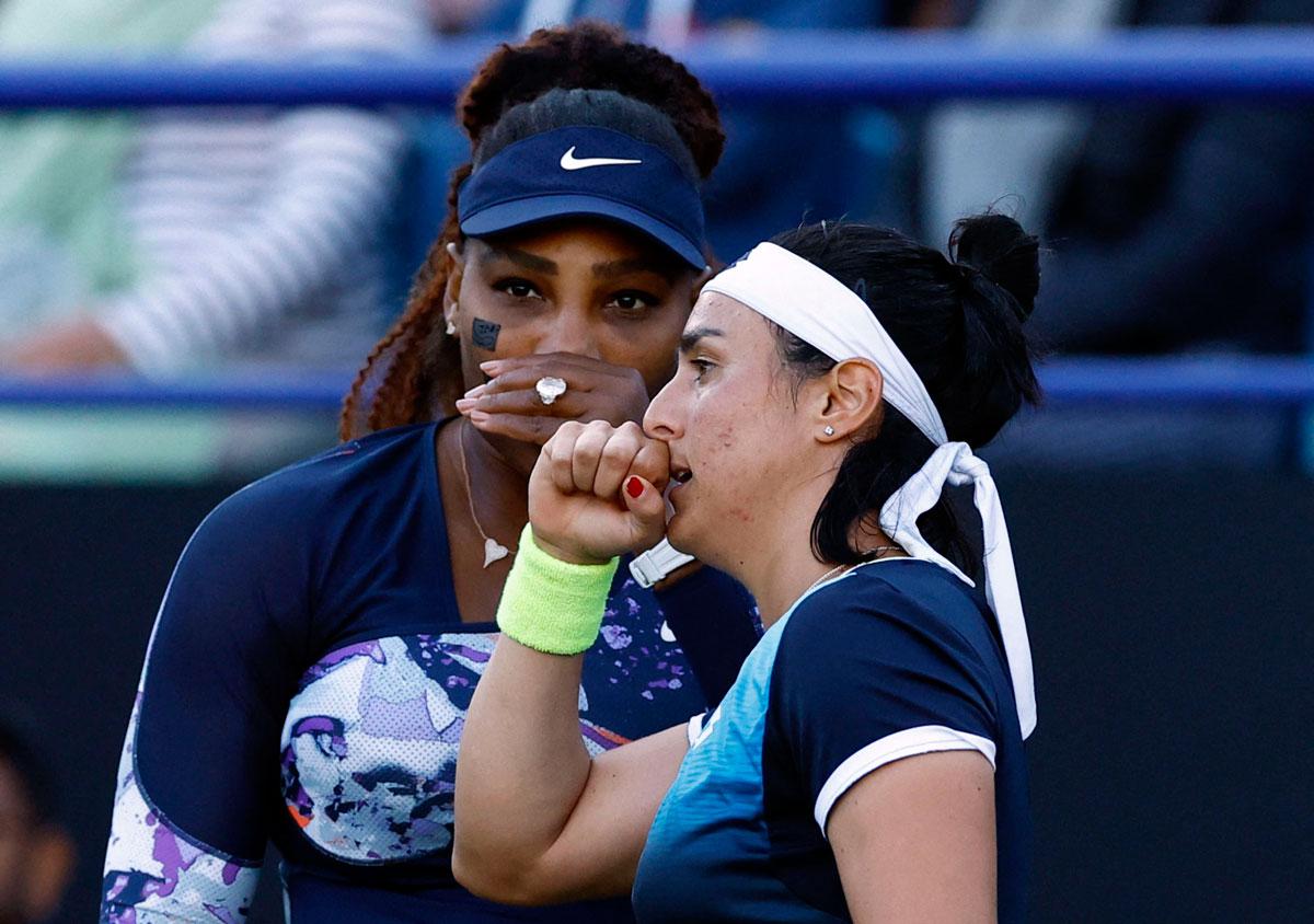 اسطورة التنس الاميركية وشريكتها التونسية تضربان بقوة وتحسمان المواجهة