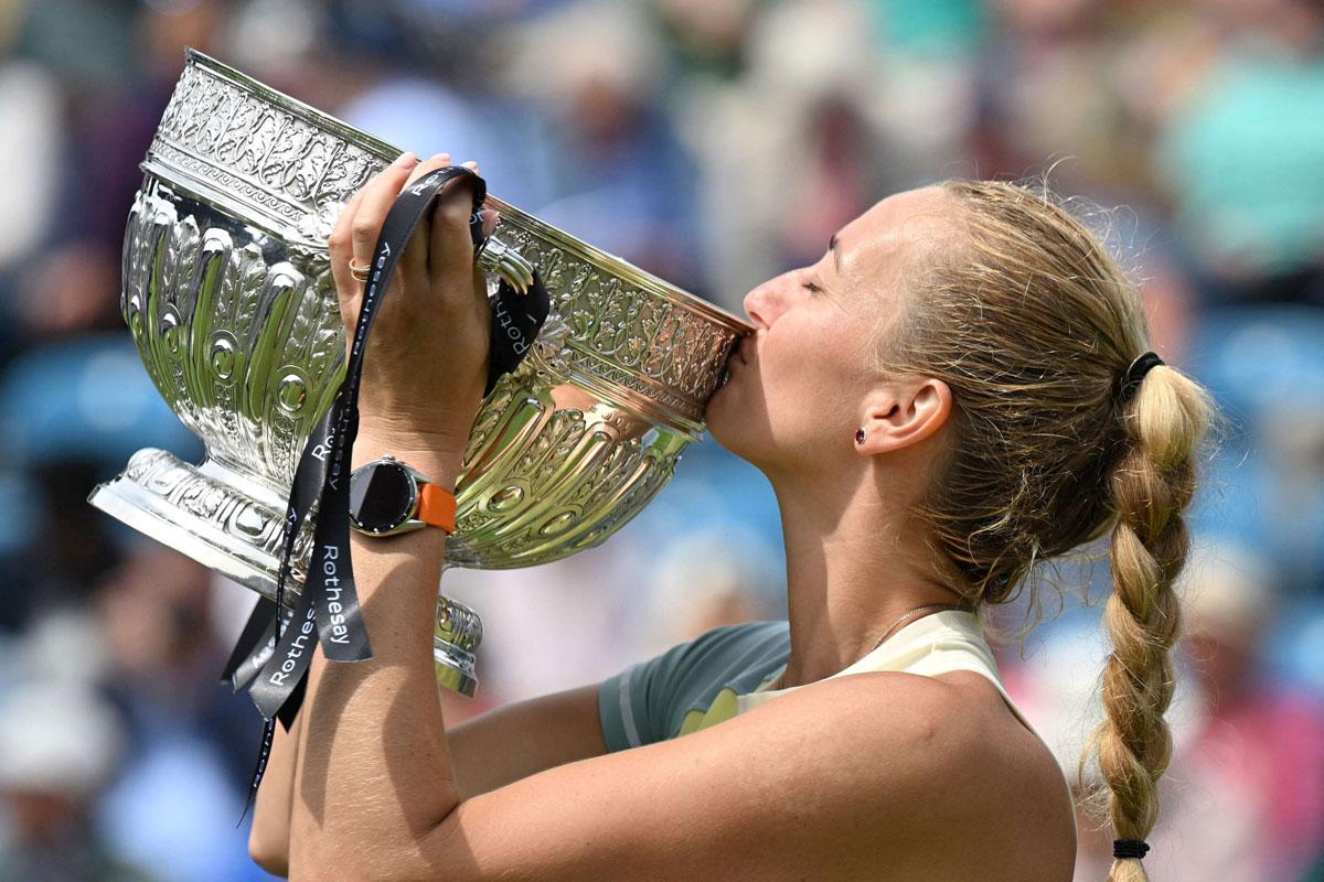 الانتصار الخامس للاعبة التنس التشيكية على أوستابنكو من أصل تسعة لقاءات بينهما