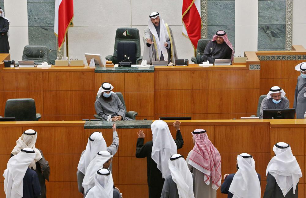 مشاحنات في جلسة 19 يناير 2021 بمجلس الأمة الكويتي