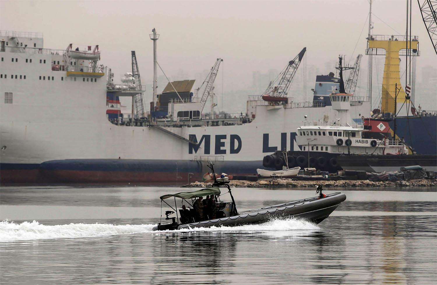 The migrants were apparently taken into custody before their boat was able to set sail