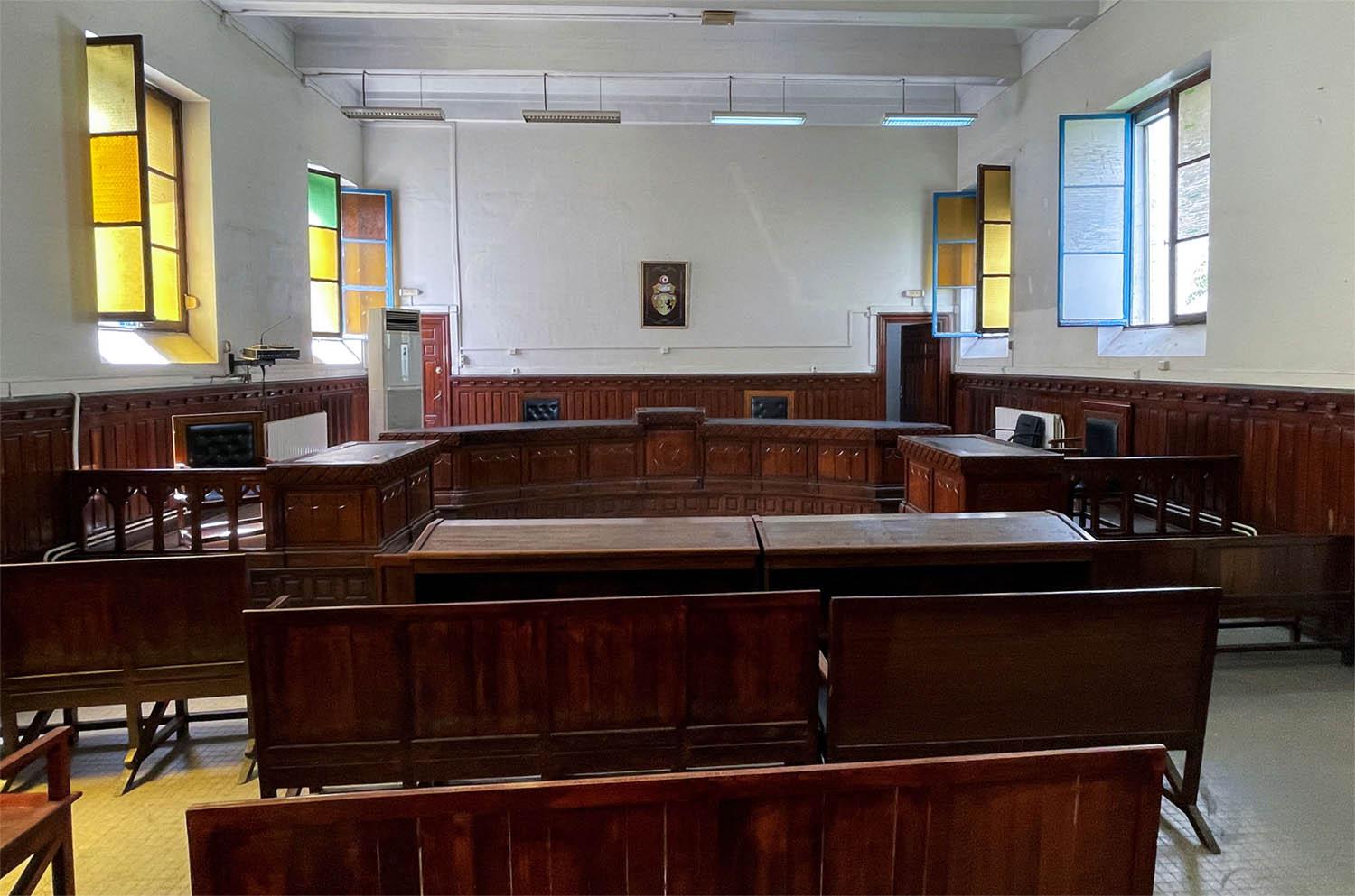 Courtrooms were closed across the country on Monday