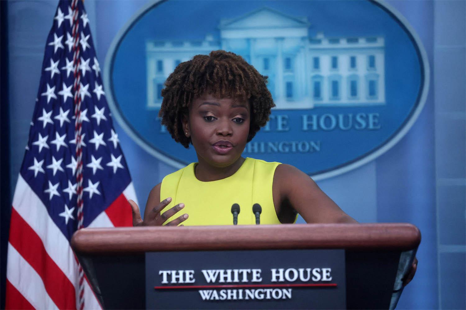 White House press secretary Karine Jean-Pierre 