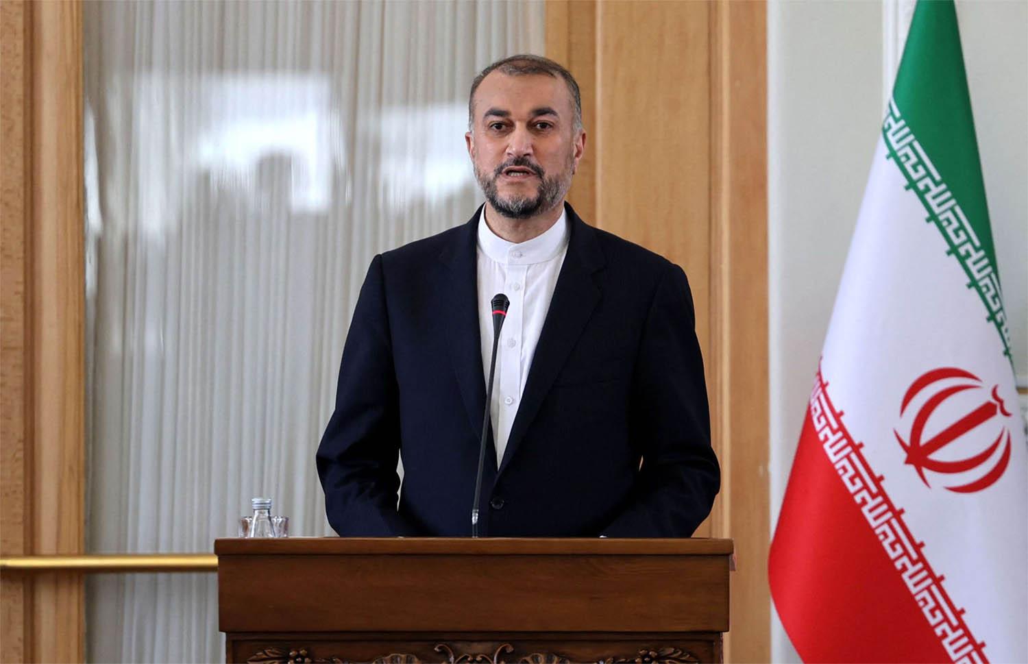 Iran's Foreign Minister Hossein Amirabdollahian 