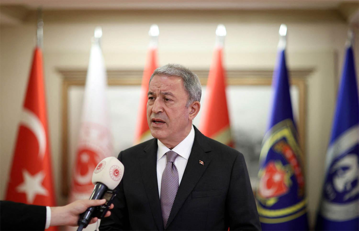 Turkey's Defence Minister Hulusi Akar 