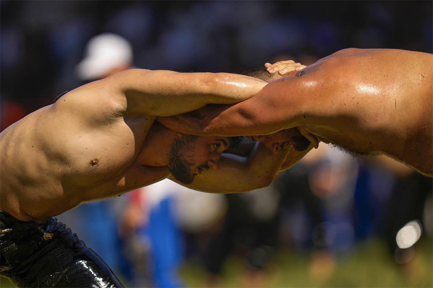 It is the 661st Kirkpinar oil wrestling championship