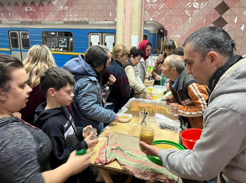 Feeding the needy who are feel safer in metro stations 