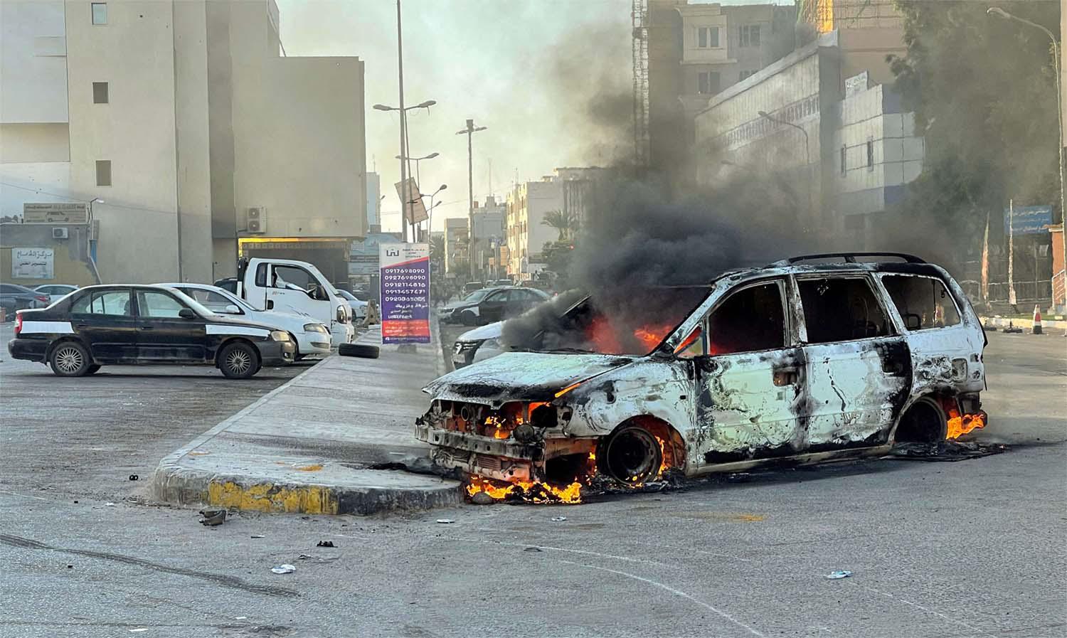 The fighting is highly likely part of ongoing power struggle between Dbeibah and his rival PM Fathy Bashagha 