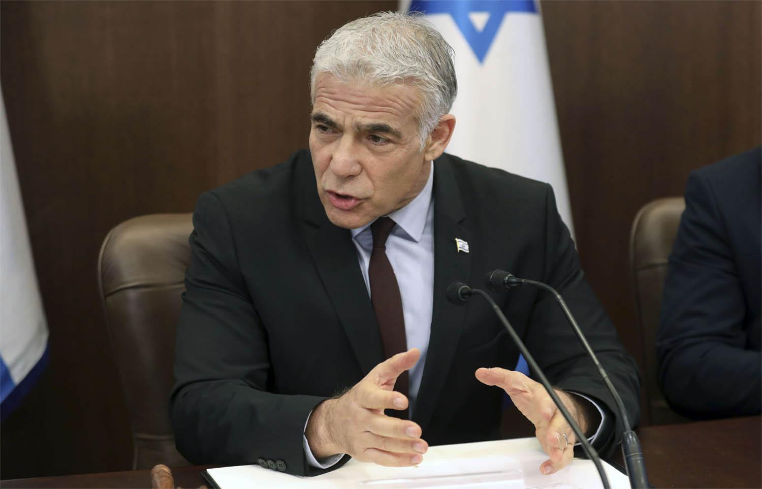 Israeli PM Yair Lapid