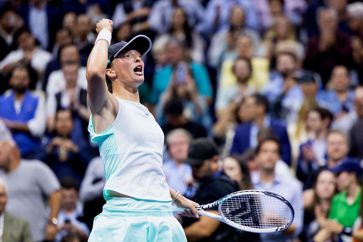 شفيونتيك في نصف النهائي الأول في فلاشينغ ميدوز