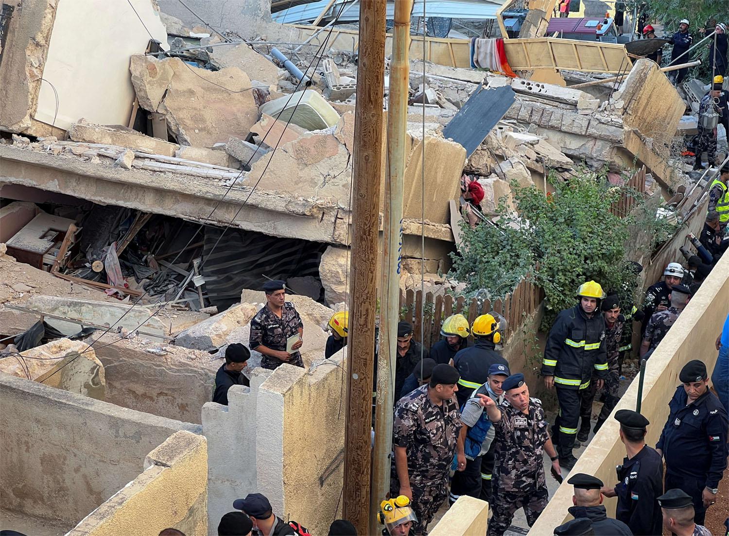 People are still caught under the debris