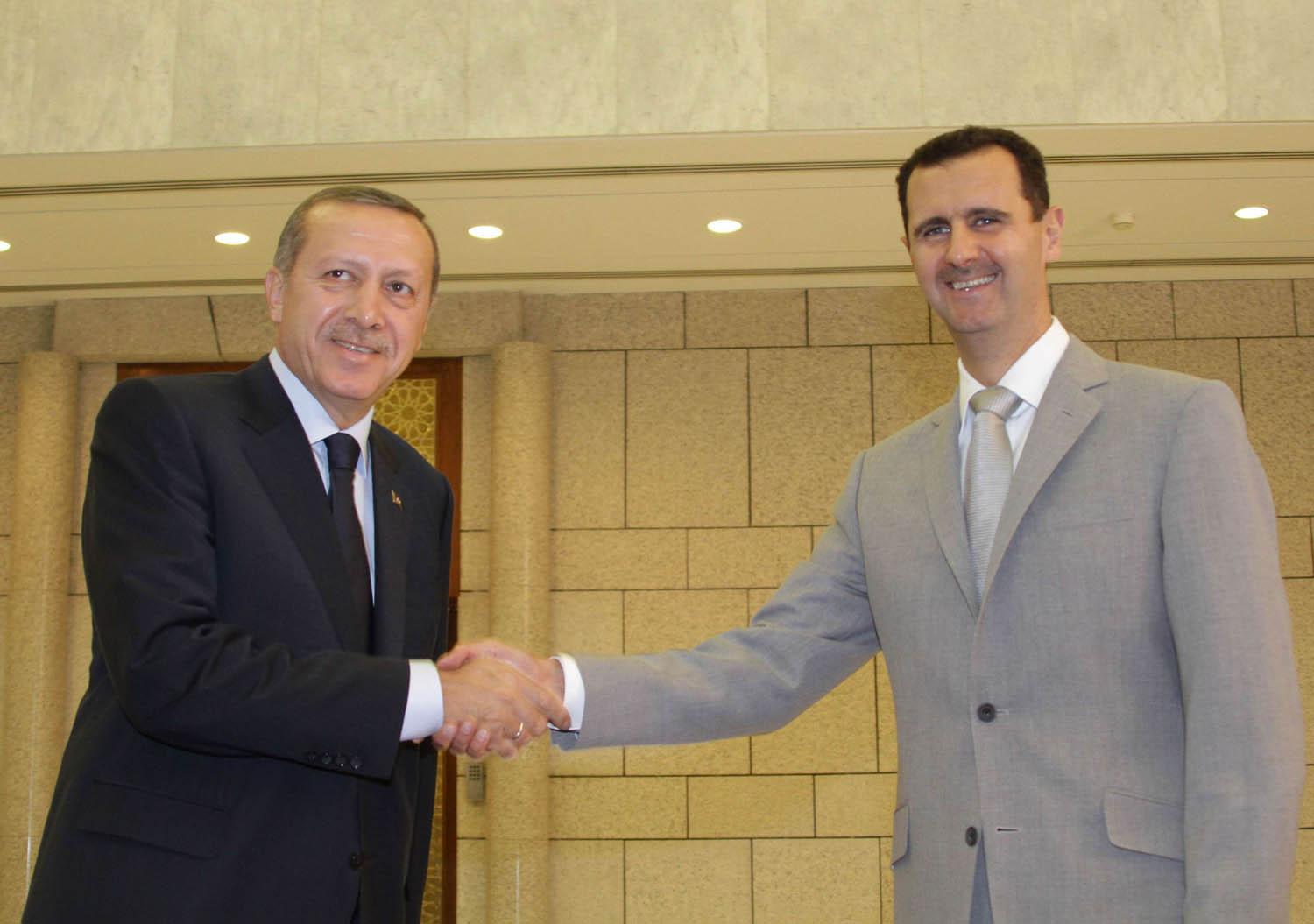الرئيسان السوري بشار الأسد والتركي رجب طيب أردوغان (2010)