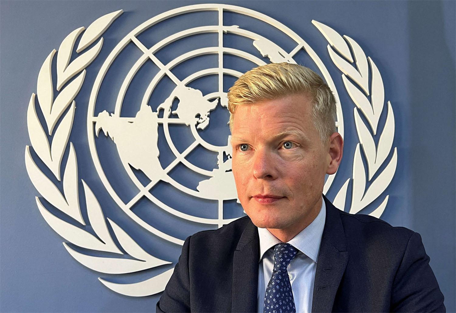 The UN special envoy for Yemen Hans Grundberg 