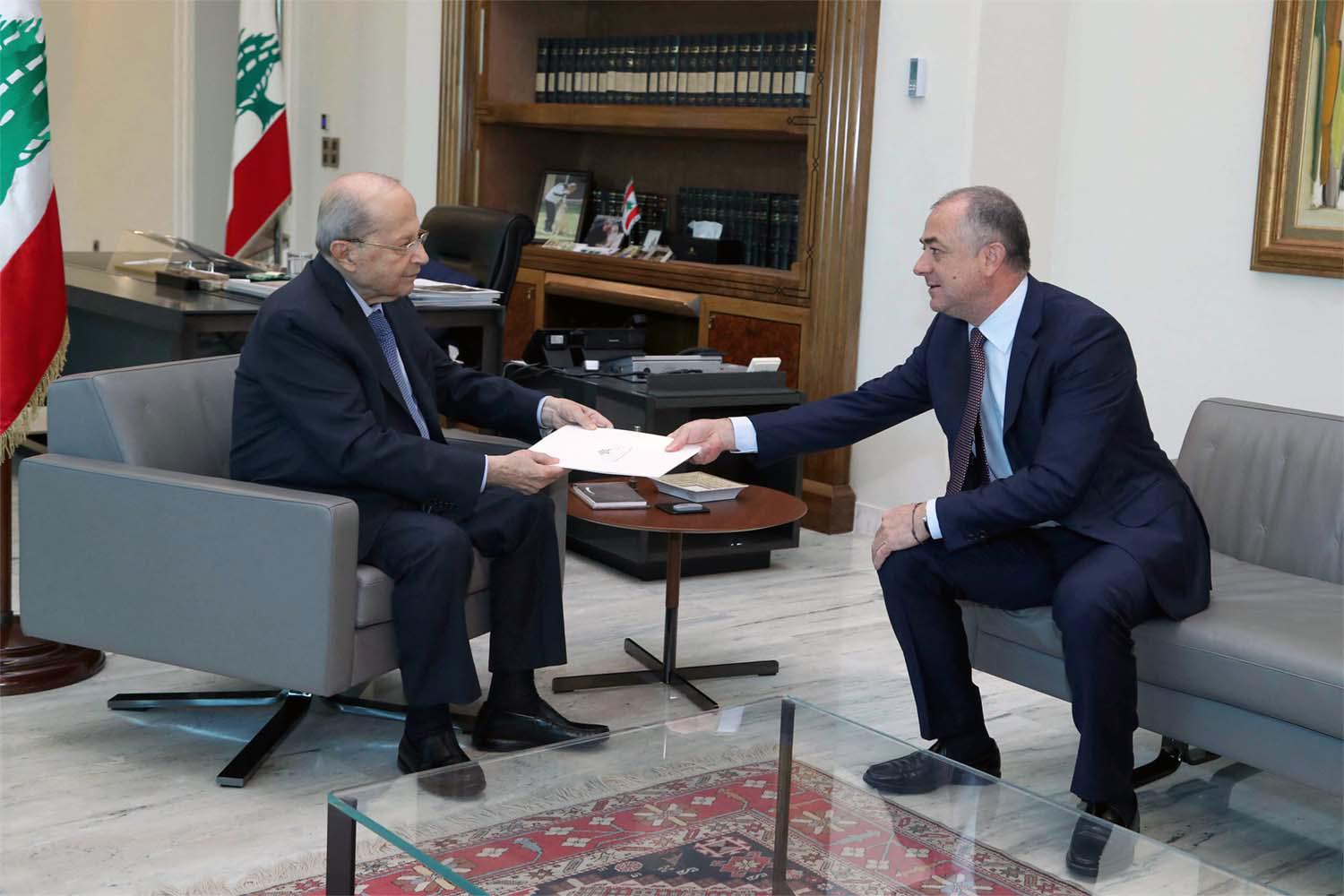 Aoun with Bou Saab