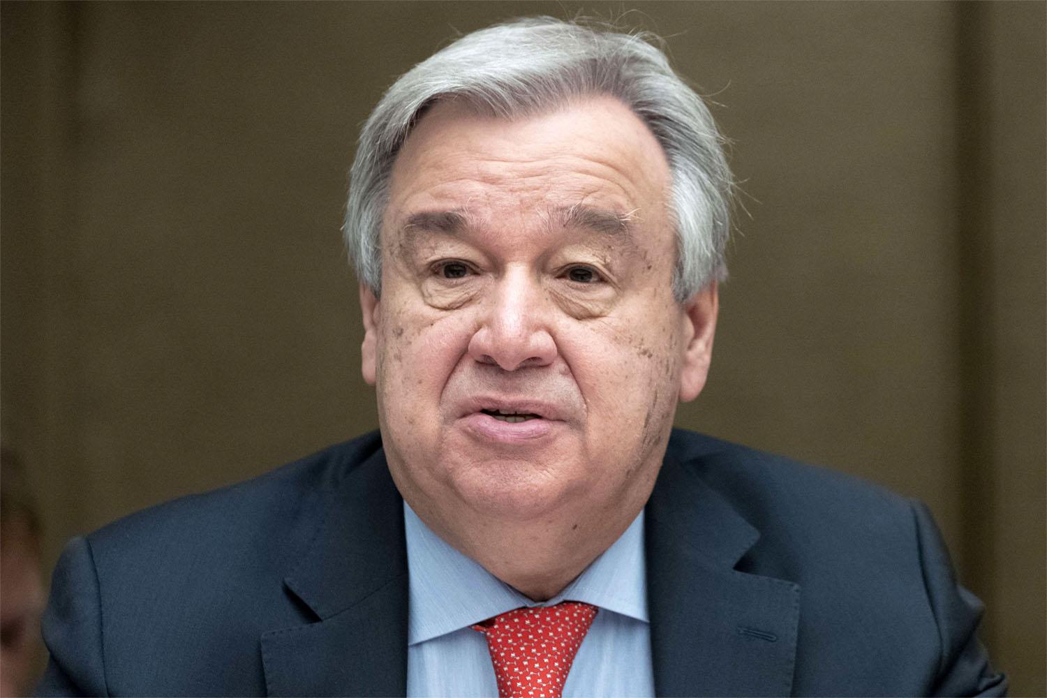 Guterres strongly urged the parties to expand the duration and terms of the truce