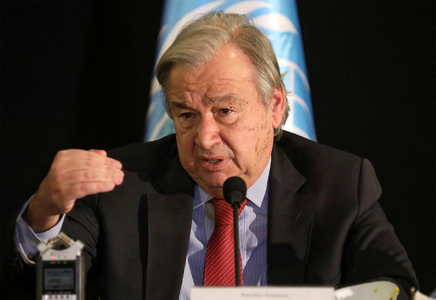 UN chief Antonio Guterres