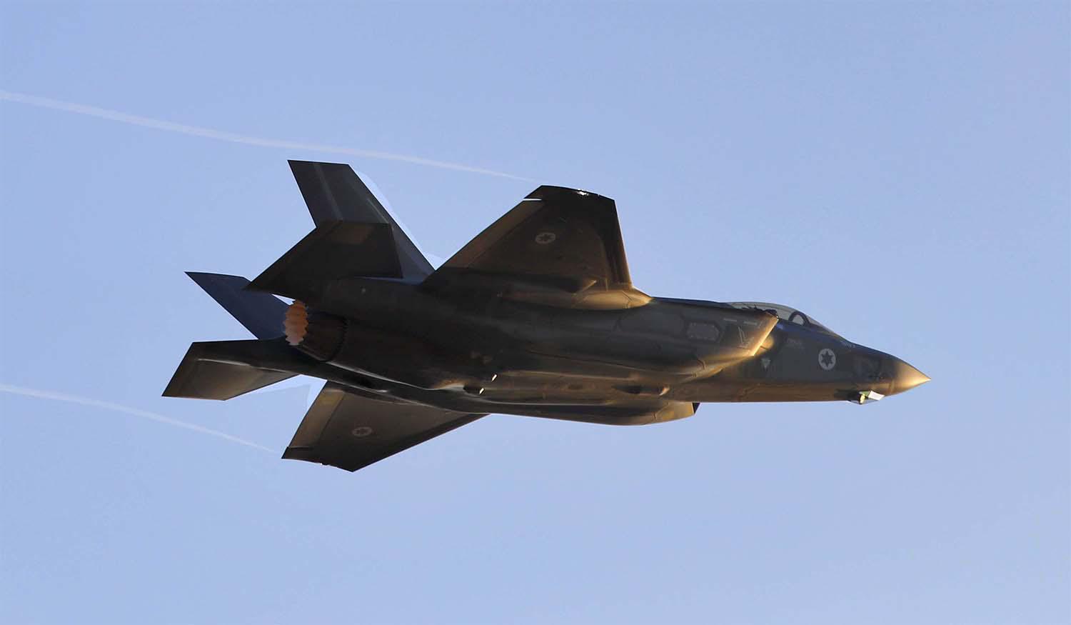 The missiles were fired from over northern Israel 