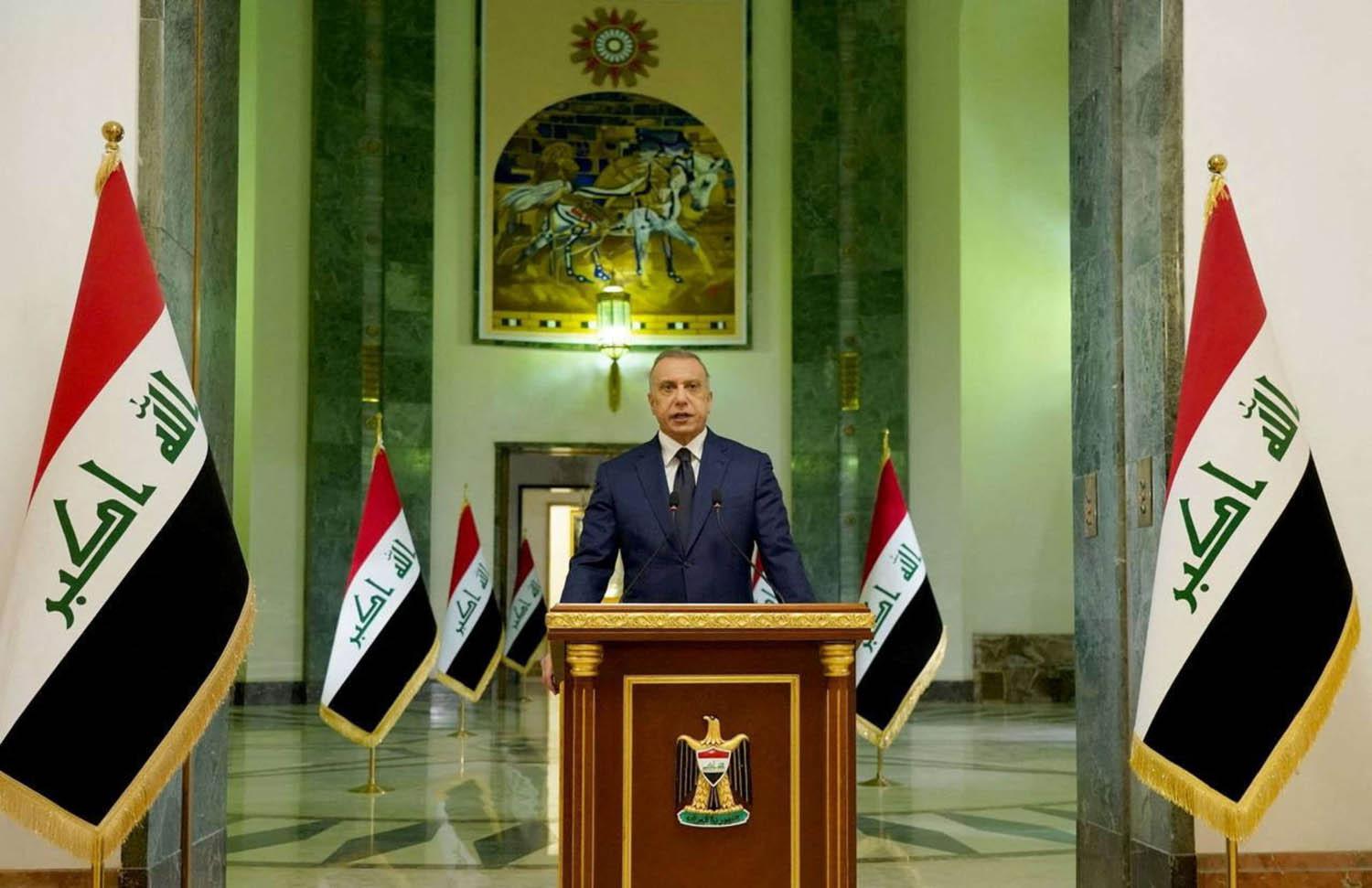 رئيس الوزراء العراقي المنتهية ولايته مصطفى الكاظمي