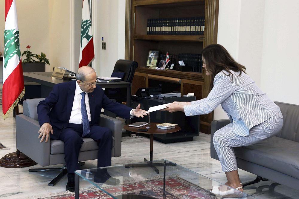 السفيرة الأميركية لدى بيروت سلمت الرئاسة اللبنانية مسودة اقتراح من 10 صفحات 