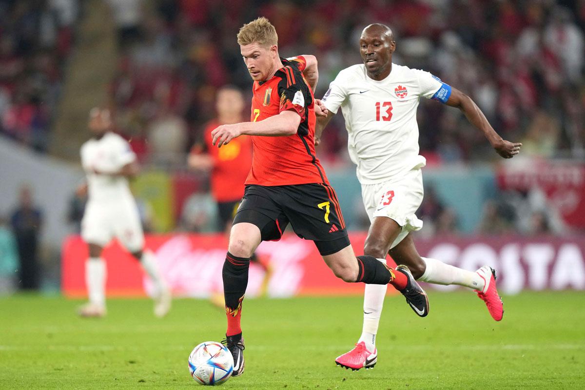 المنتخب البلجيكي في قمة مجموعته بفارق نقطتين امام الكرواتي والمغربي