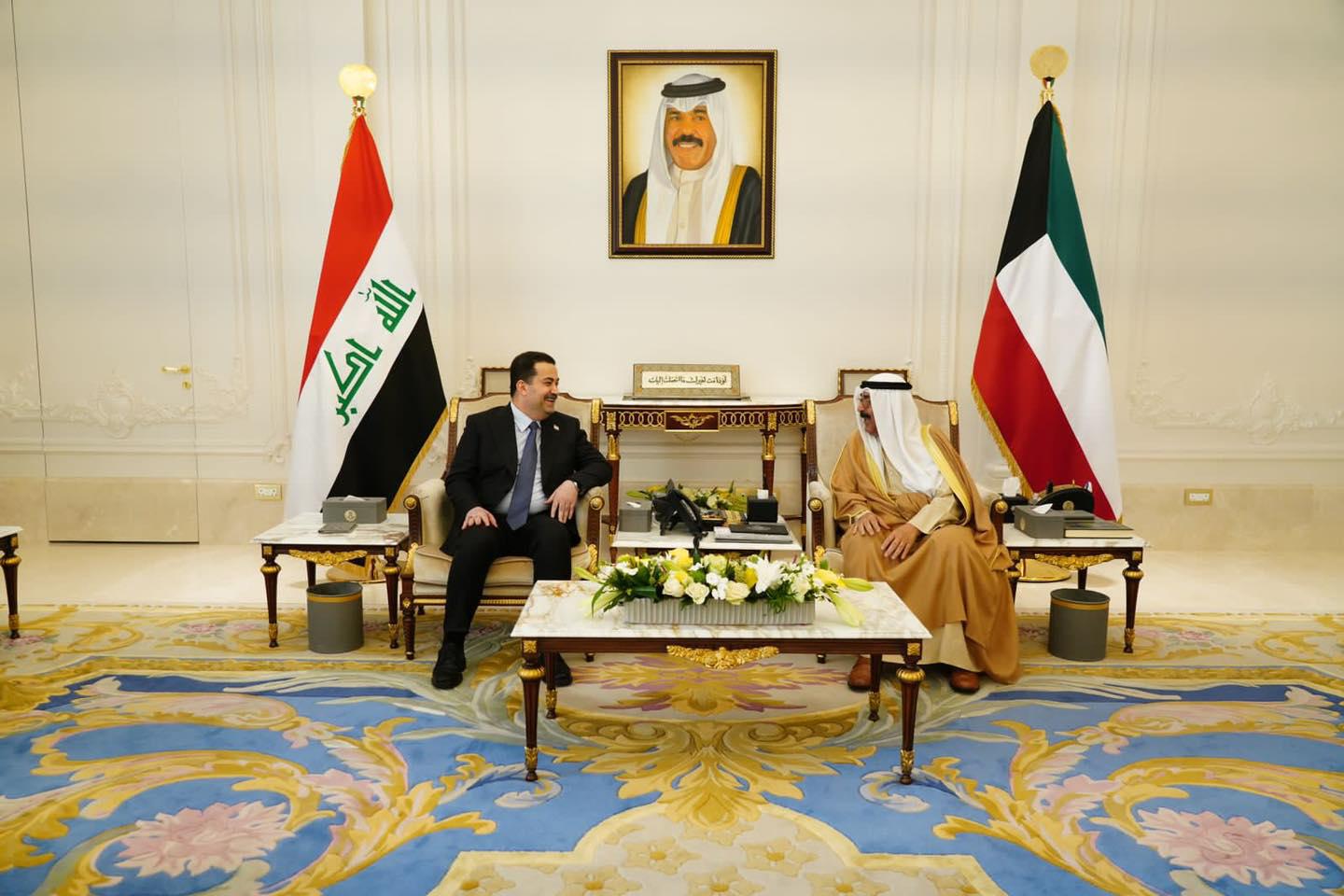 السوداني أجرى مباحثات مع ولي العهد الكويتي وكبار المسؤولين في زيارة هي الأولى له منذ توليه منصبه