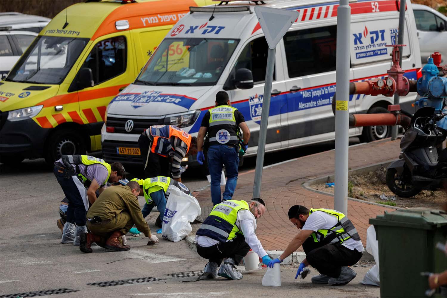 The Palestinian attacked Israelis at the entrance to the settlement’s industrial zone of the settlement