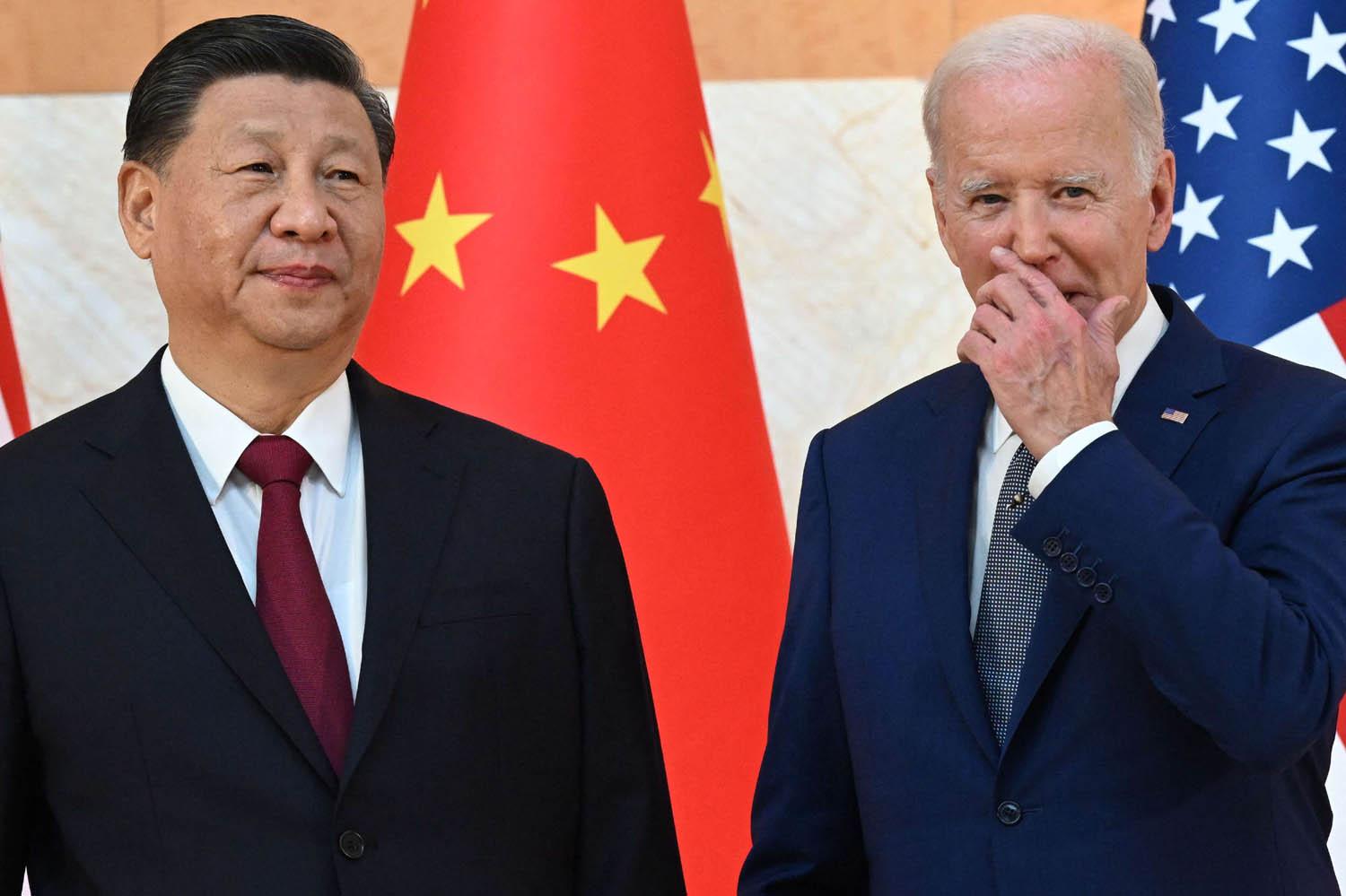 الرئيسان الأميركي جو بايدن والصيني شي جينغ بينغ في قمة العشرين في بالي