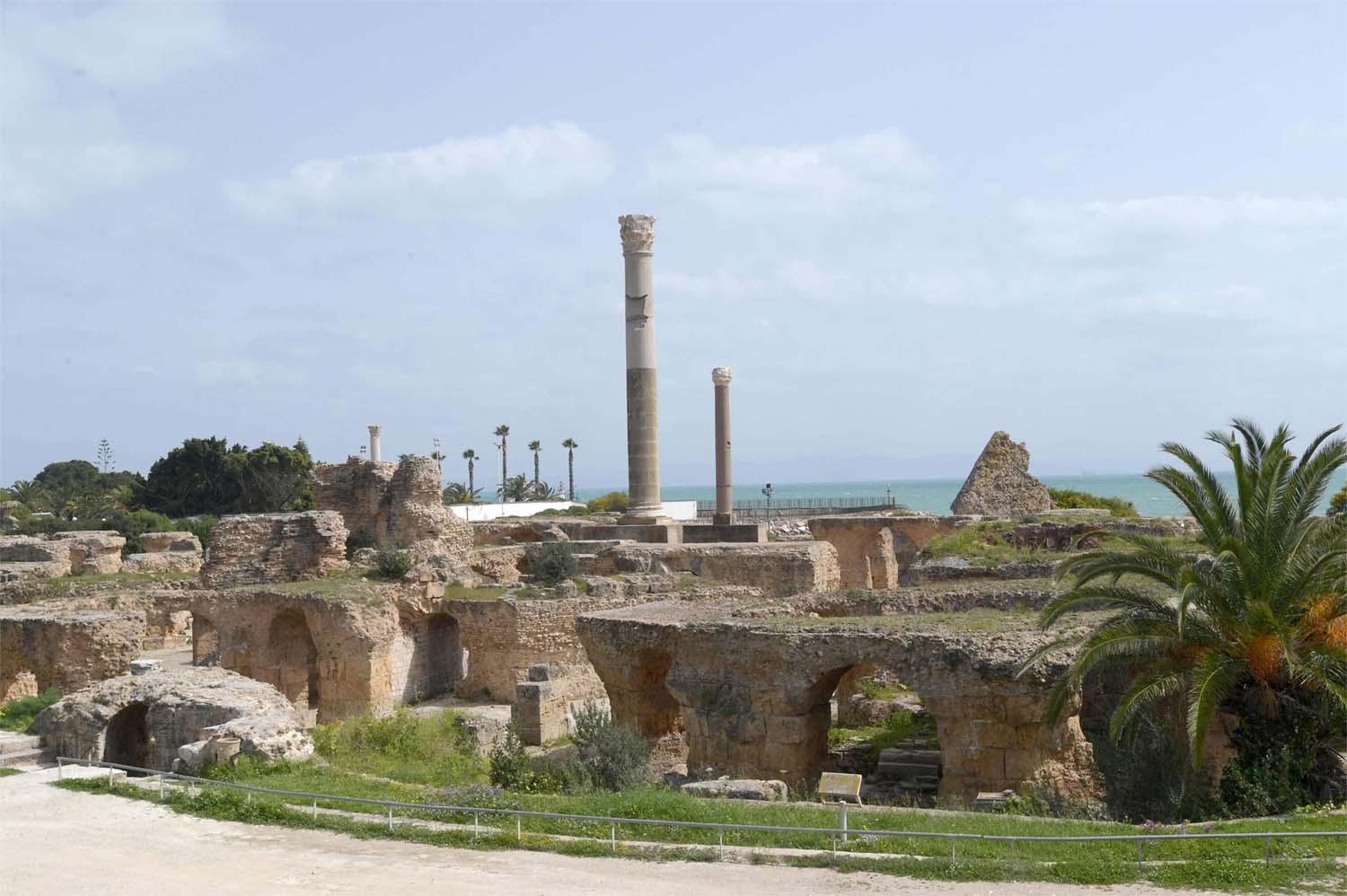 The site of Baths of Antoninus or Baths of Carthage