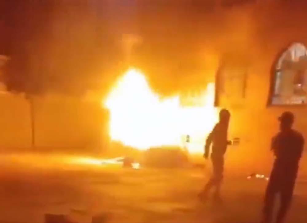 Protesters chanted anti-government slogans in Izeh