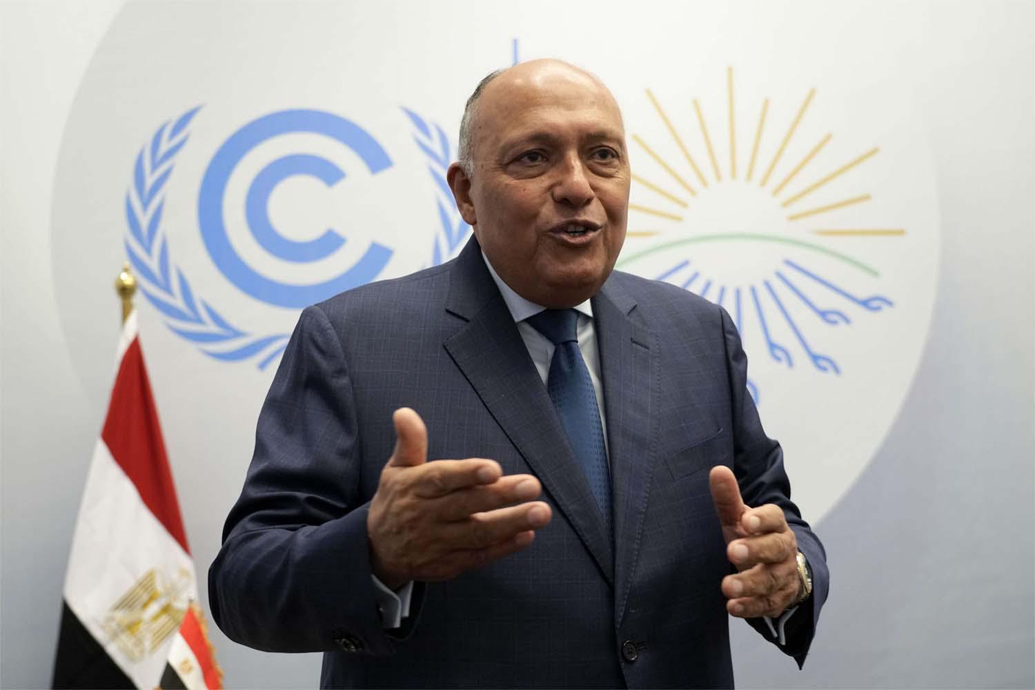 Egypt's COP27 President Sameh Shoukry 