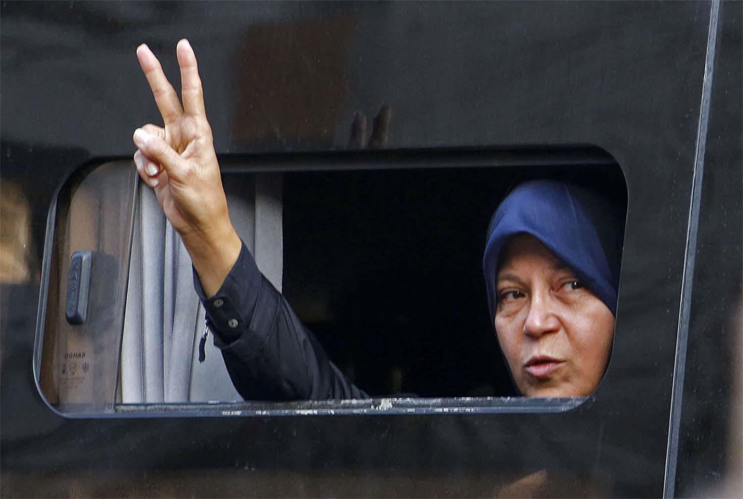 State media in September reported she had been arrested for "inciting riots" in Tehran during protests 