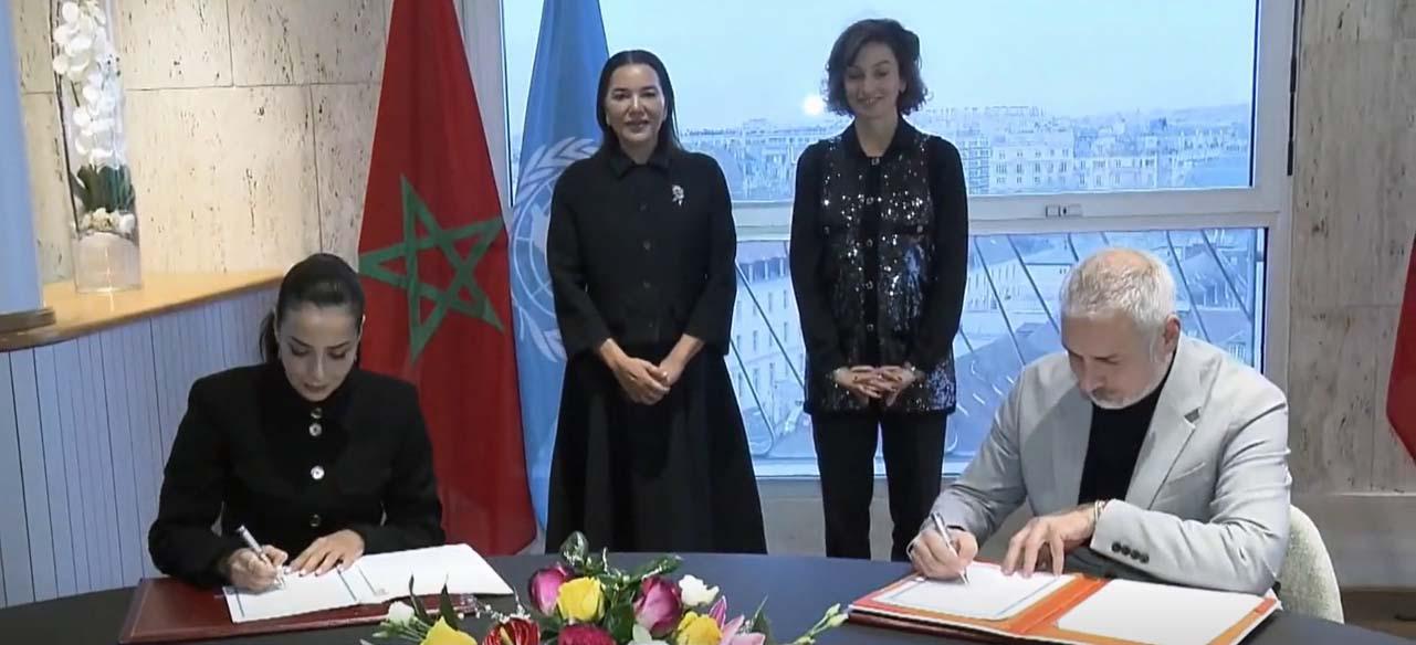 The signing ceremony