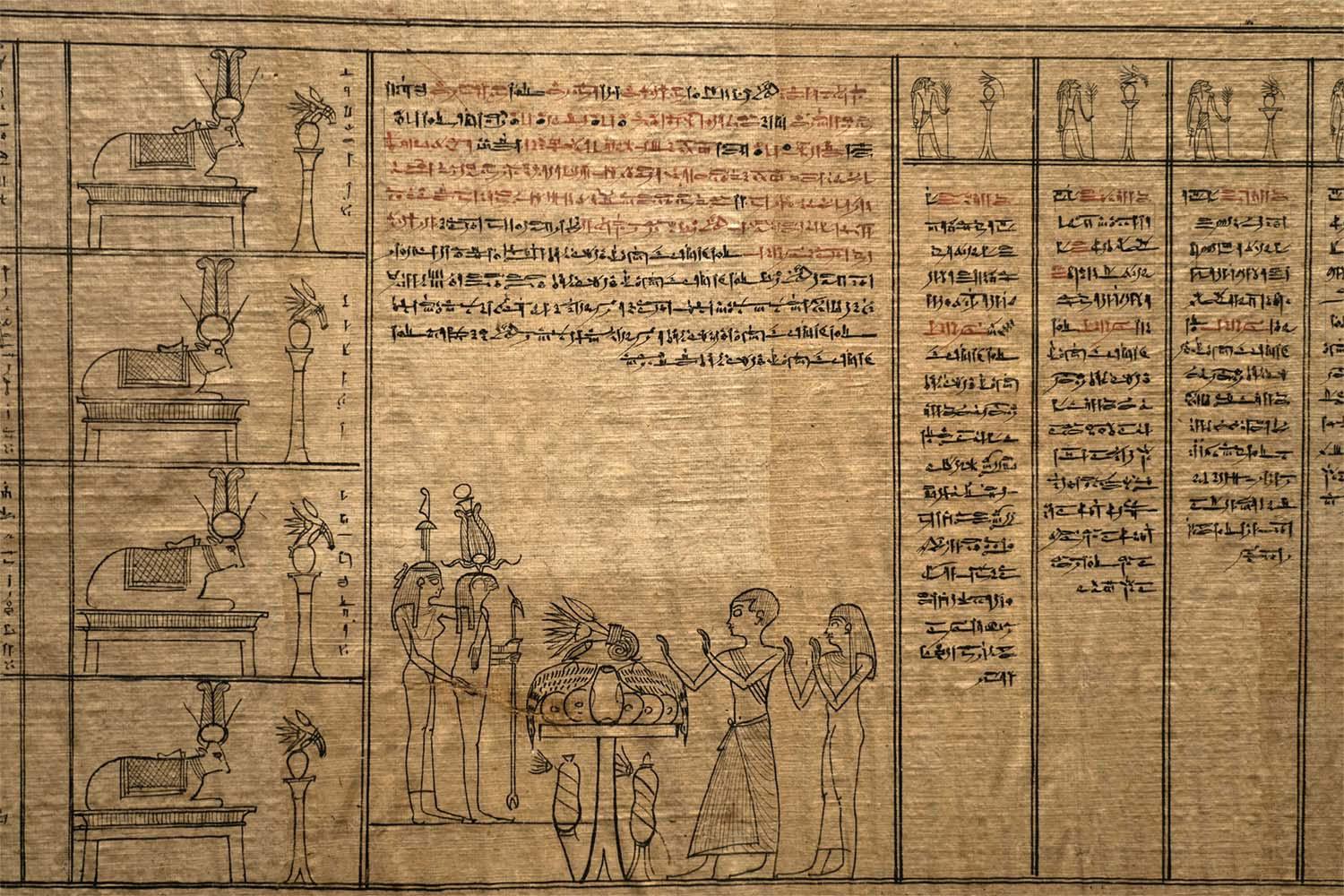 Waziry Papyrus contains around 113 spells from the Book of the Dead