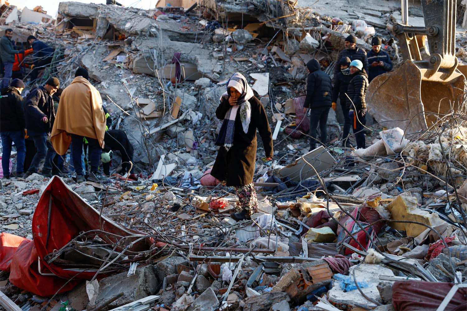The aftermath of the earthquake in Turkey