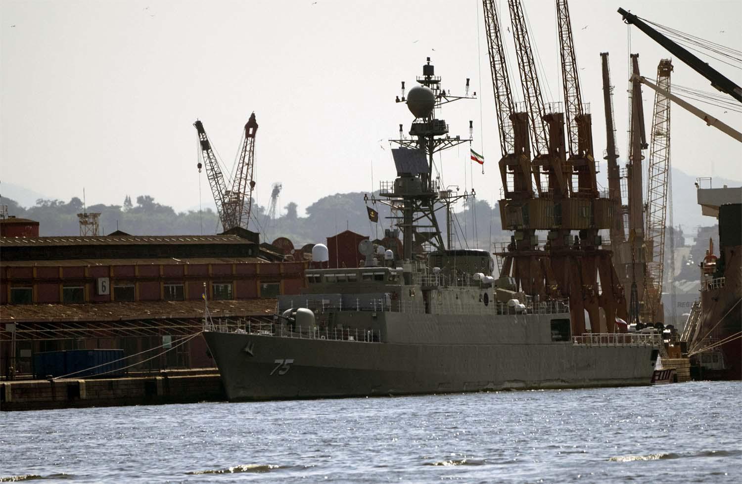 Iran's military ship IRIS Dena is anchored in Rio de Janeiro