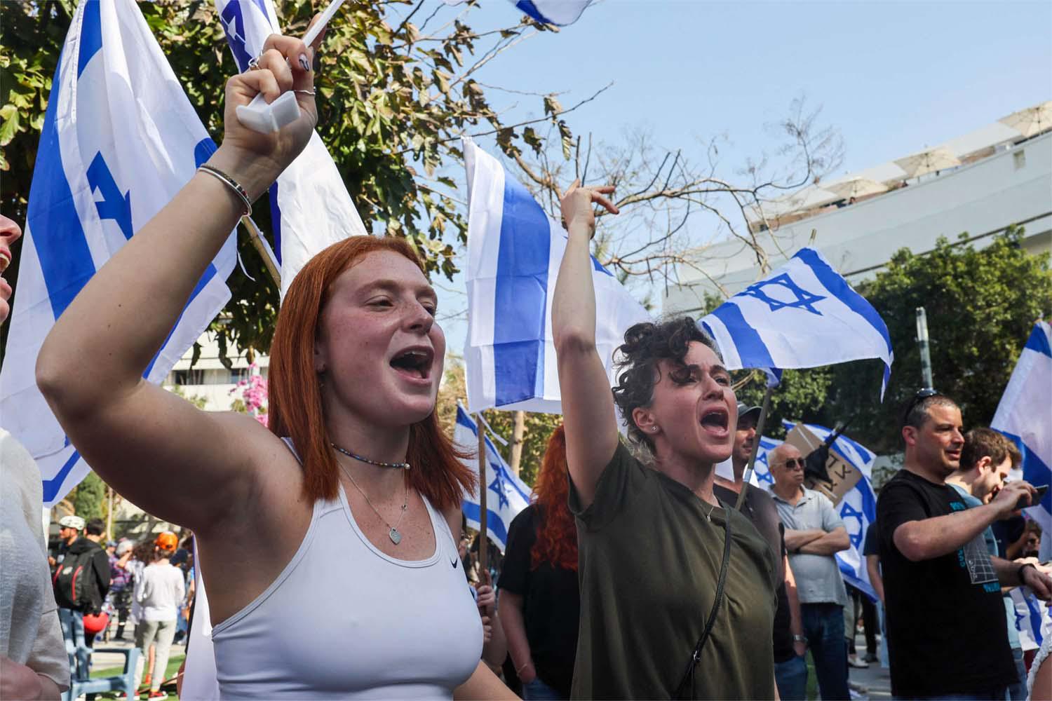 Protesters blocked the main highway between Tel Aviv and Jerusalem 