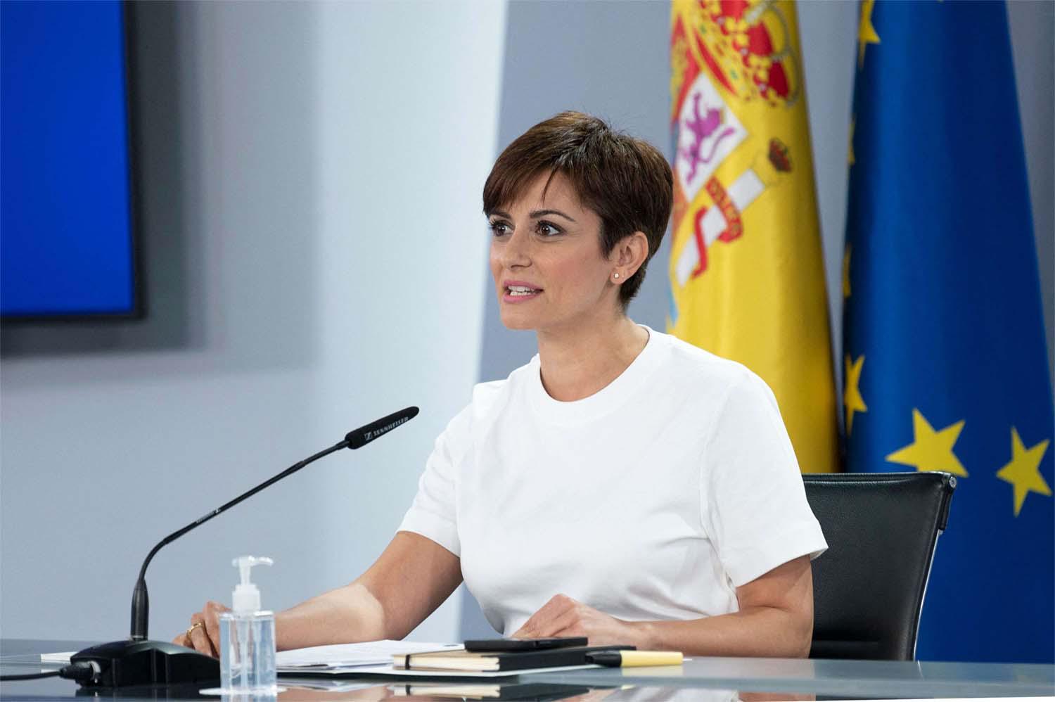 The Spanish government spokeswoman Isabel Rodriguez 