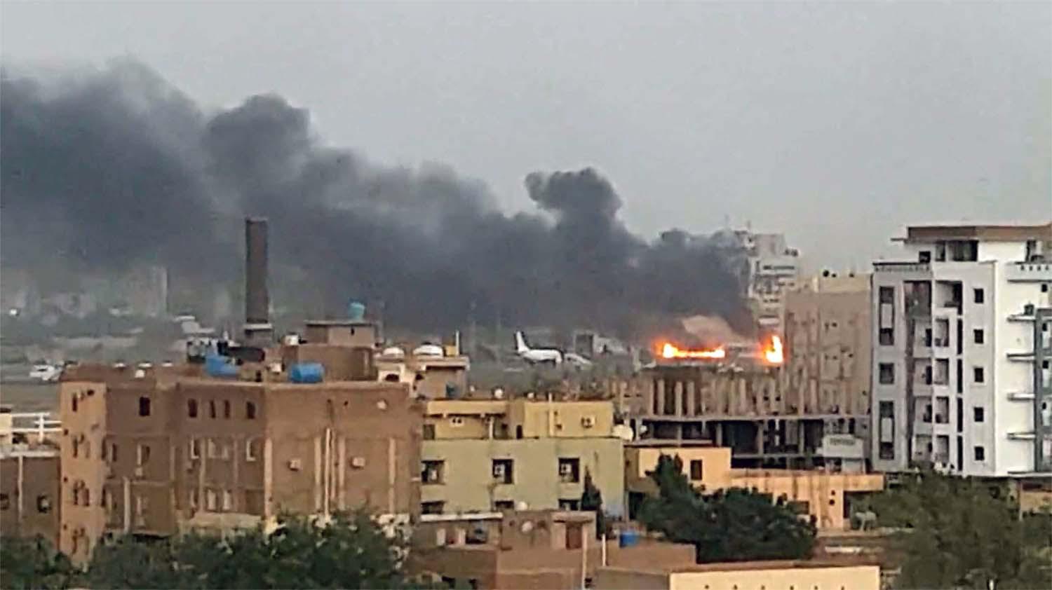 Airstrikes and shelling intensified in parts of Khartoum and Omdurman