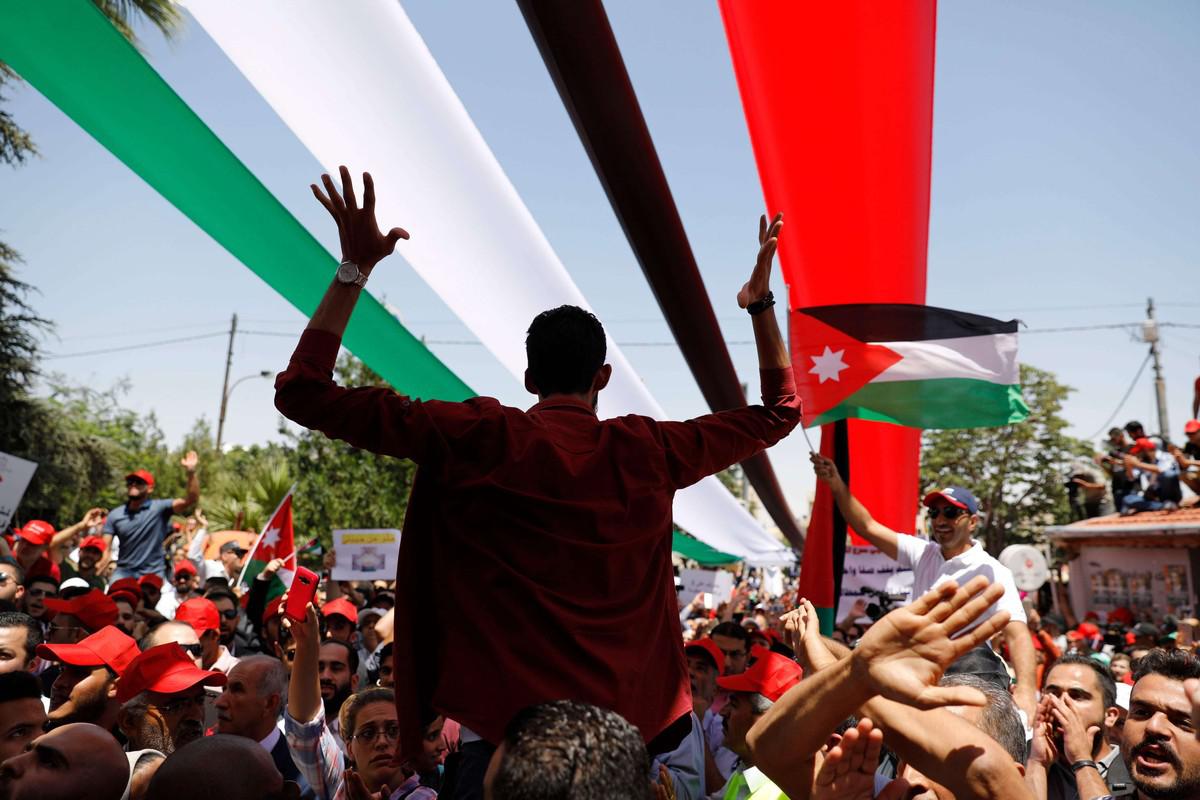 الاردن شهد احتجاجات لاسباب اقتصادية