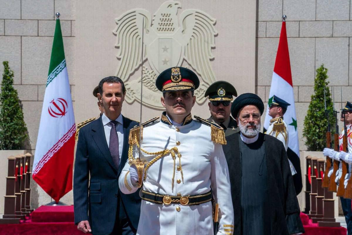 الرئيس السوري بشار الأسد يستقبل الرئيس الإيراني إبراهيم رئيسي