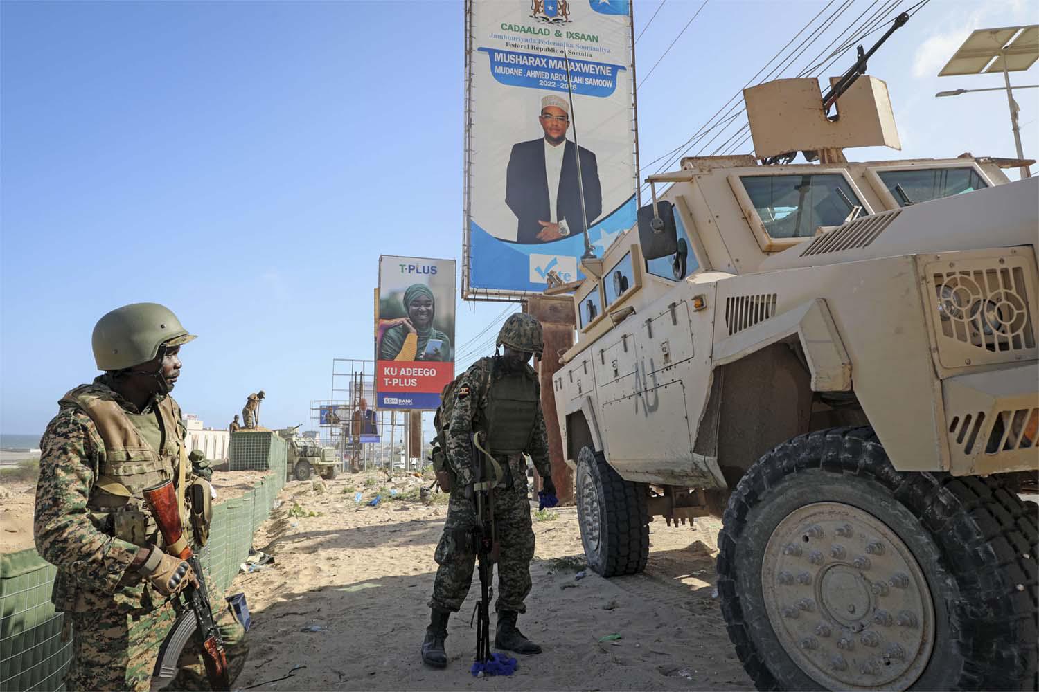 The militants targeted a base belonging to the AU Transition Mission in Somalia in Bulamarer