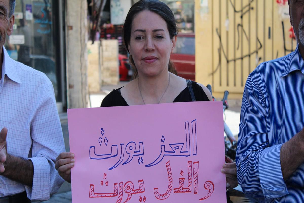 نساء السويداء يلعبن دورا كبير في الاحتجاجات 