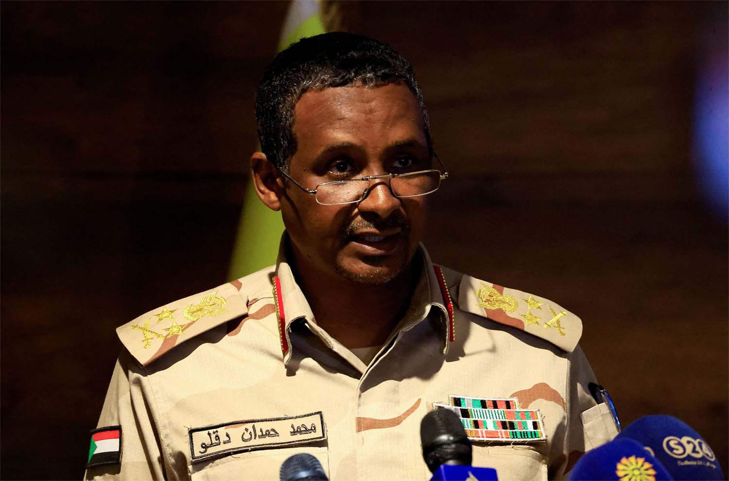 The deputy leader of Sudan's Rapid Support Forces Abdelrahim Dagalo 