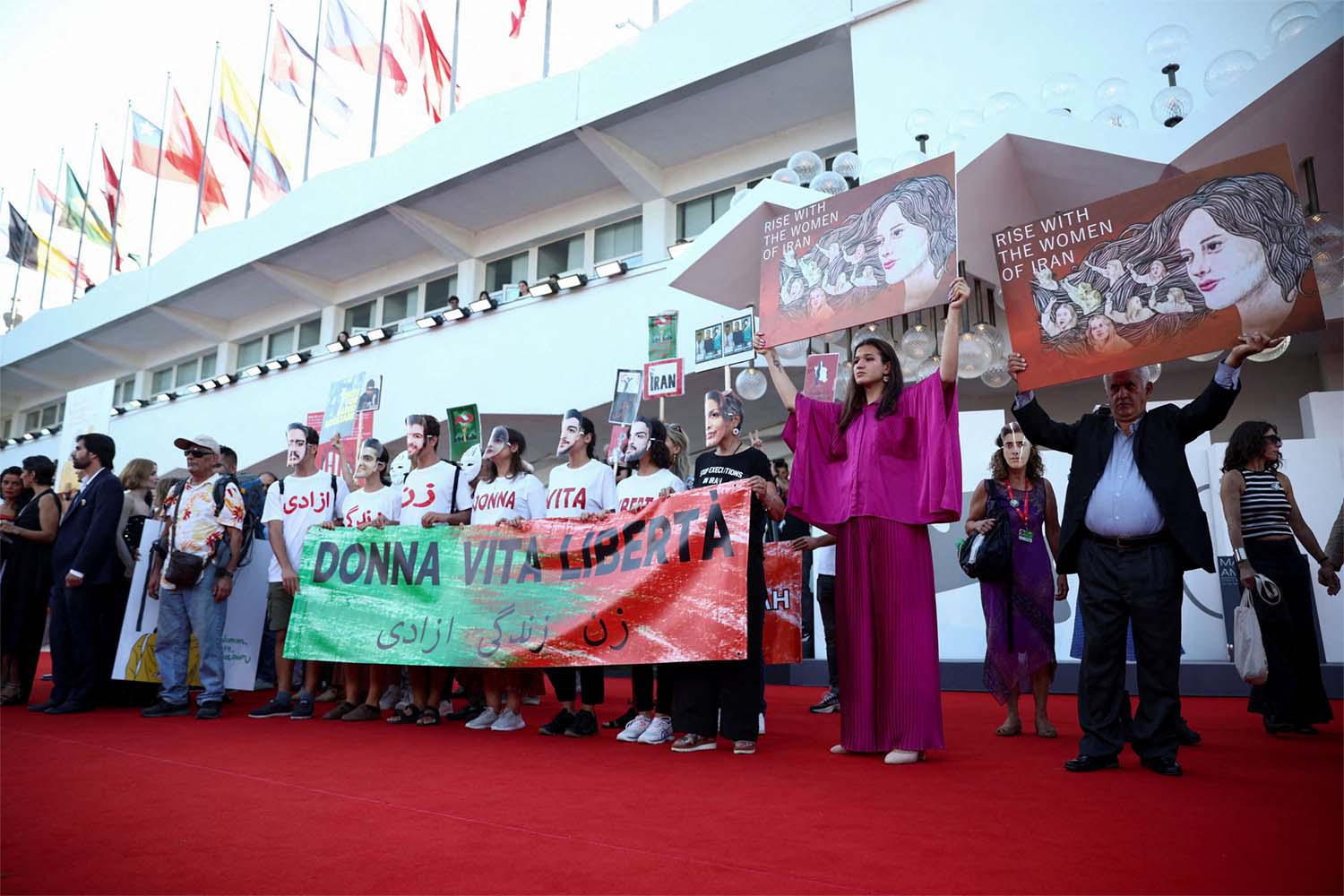Solidarity with the Iranian people at Venice Film Festival