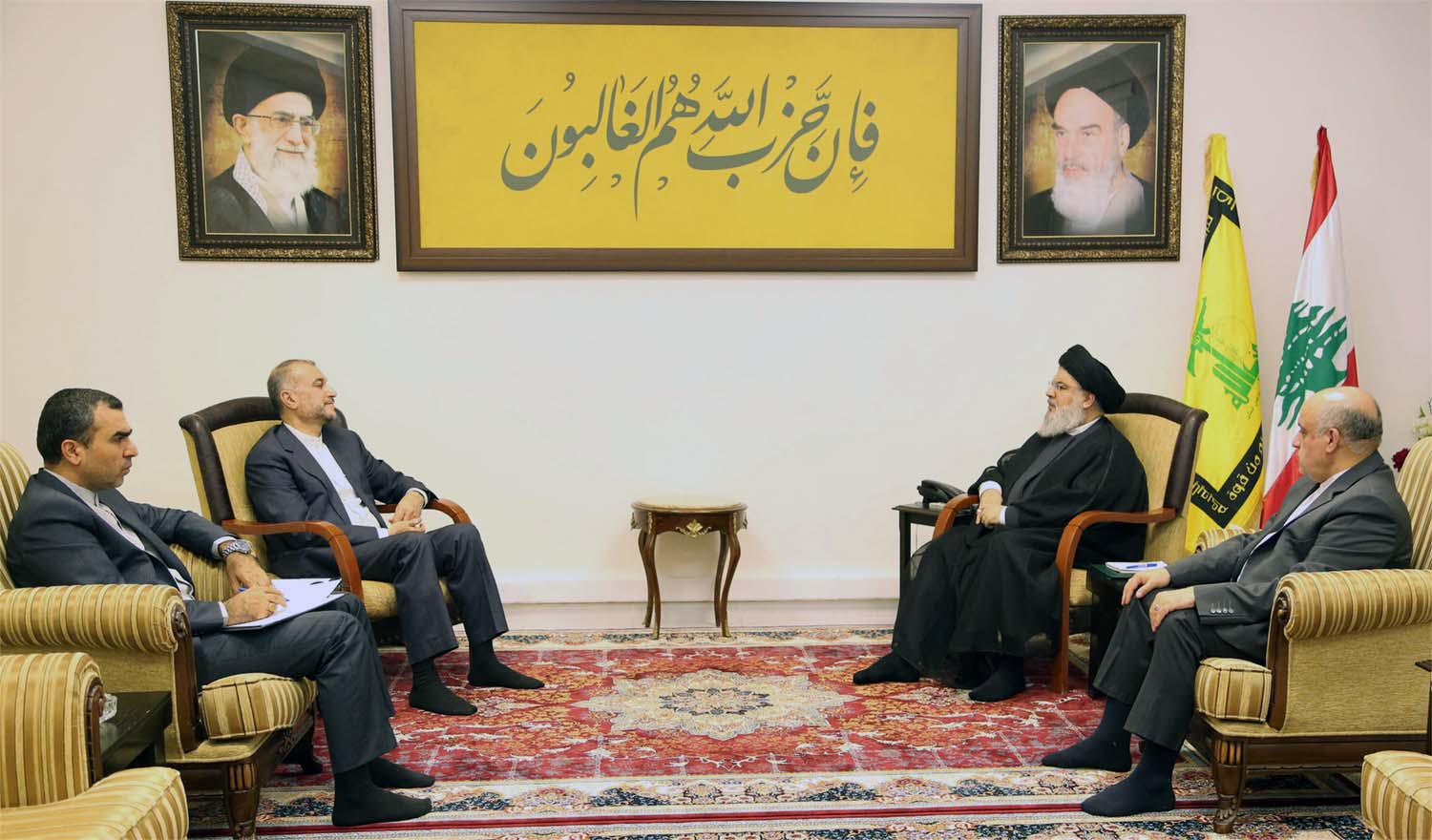 Amirabdollahian meeting with Nasrallah