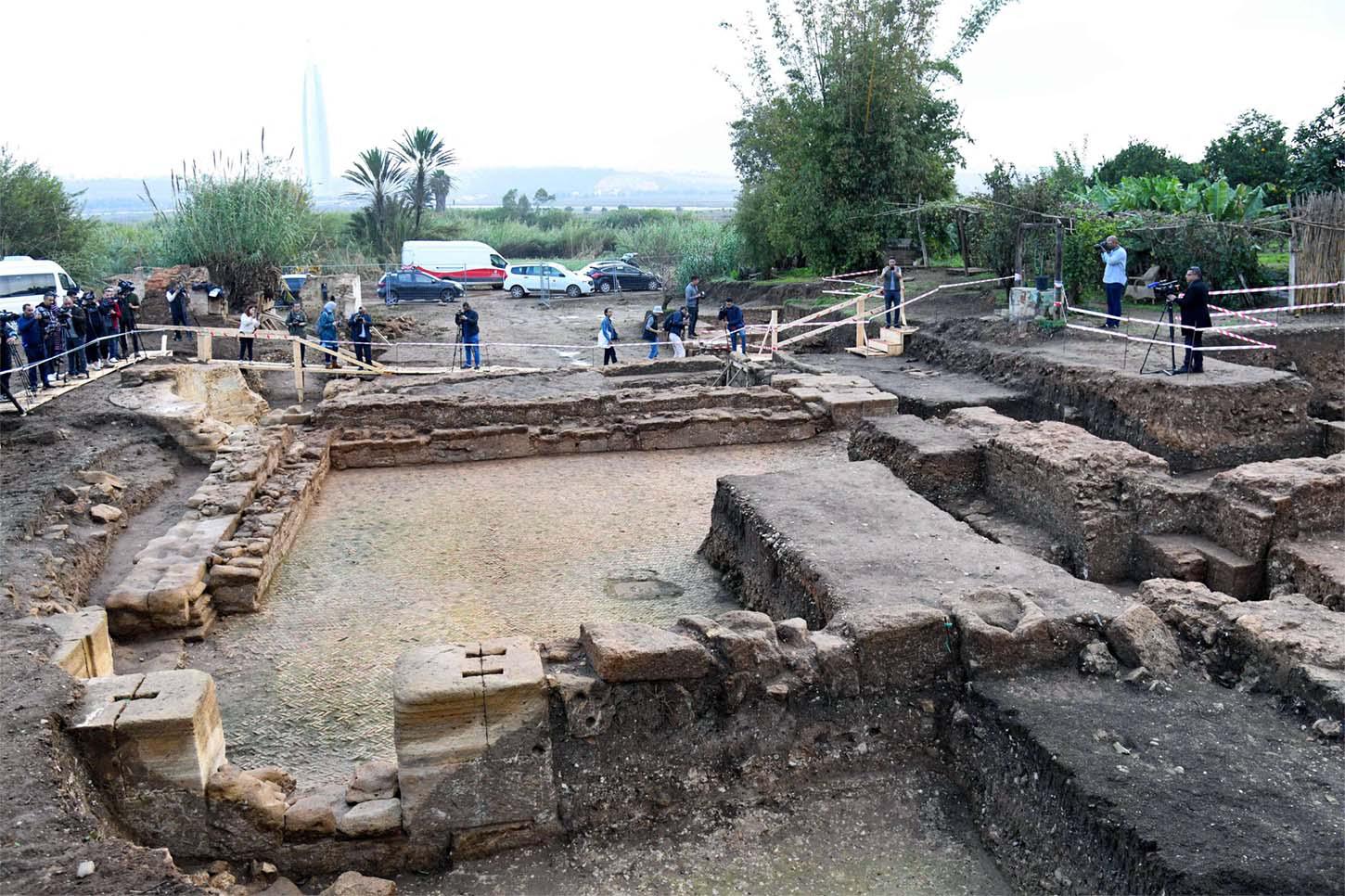 The newly uncovered monuments are an extension of a nearby Roman-era site and tourist attraction, Chellah