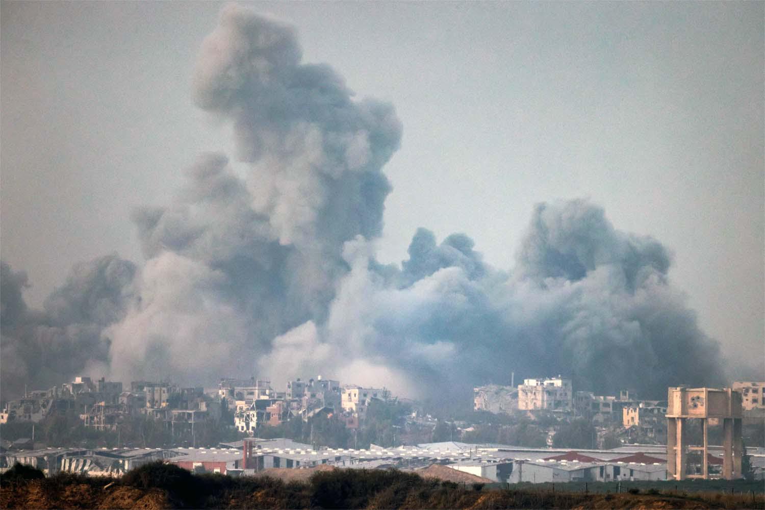 Merciless bombardments of Gaza